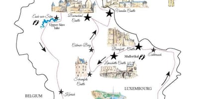 Kort over Luxembourg slotte